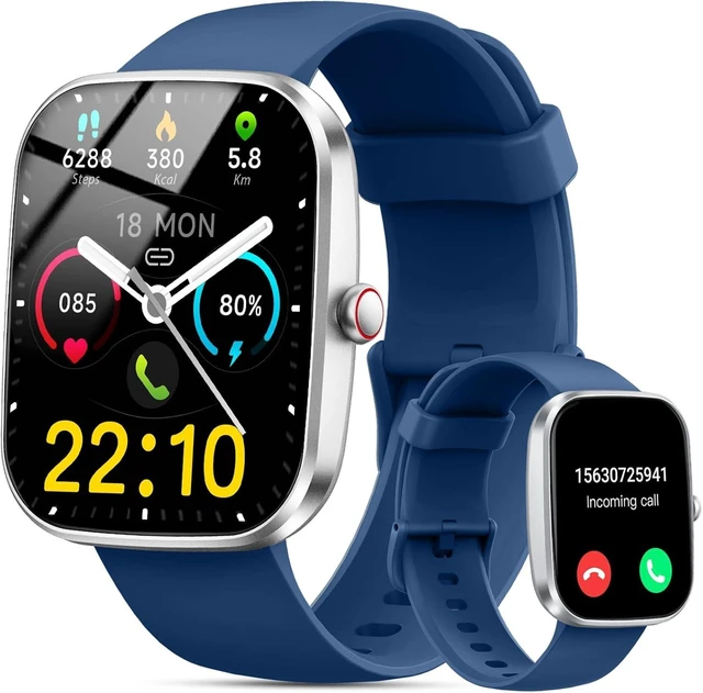 Main image of Smart Watch for Men Women Answer/Make Call, 1.91" HD Touch Screen Smart Watch, 100+ Sports Fitness Watch, Heart Rate/Sleep/SpO2 Monitor/Pedometer, IP68 Waterproof Fitness Tracker for Android iOS, Blue