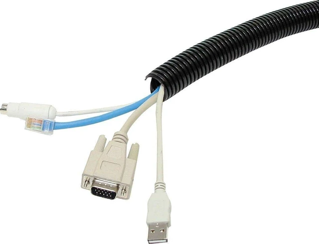 Alt view image 2 of 2 - 50 FT 1/8 3mm Black Split Loom Conduit Polyethylene Tubing