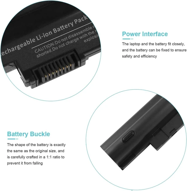Alt view image 4 of 7 - D255 Battery Replacement for Acer Aspire One D255 D257 D260 522 722 Al10a31 Al10b31 Al10g31 Bt.00603.114 LC.BTP00.129