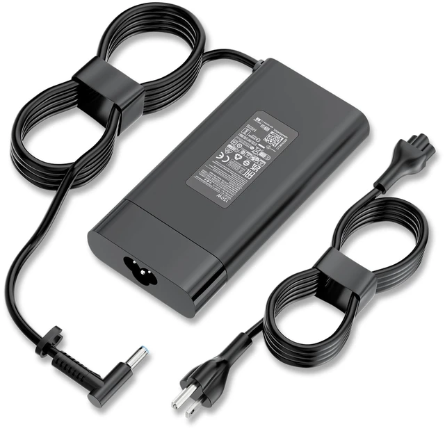 Main image of 150W AC Adapter Fit for HP Victus ZBook OMEN Pavilion Gaming Laptop Charger TPN-CA11 917649-850 Computer 4.5x3.0mm Blue Tip Compact Design 135W PD Fast Charging 19.5V 7.7A Stable Power Supply