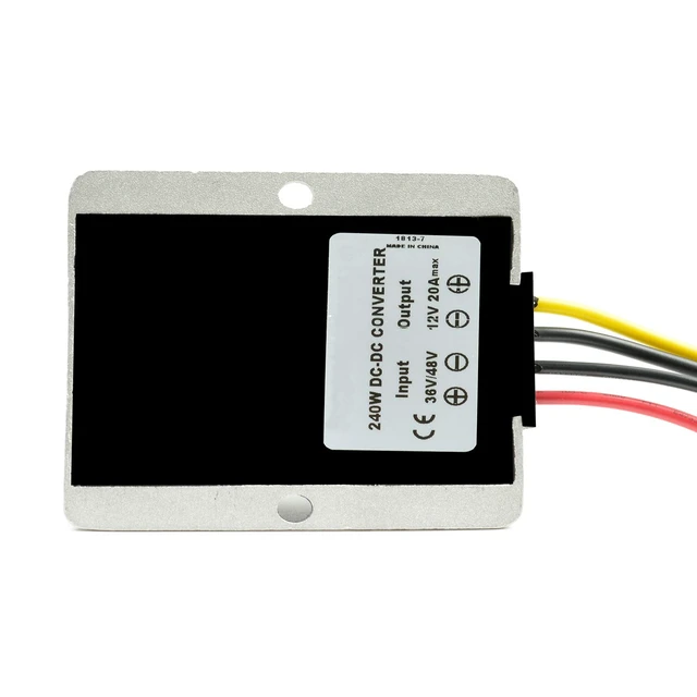 Alt view image 7 of 7 - DC/DC Converter Regulator 36V 48V Step Down to 12V 20A 240W, Power Supply Module Buck Transformer, Waterproof Voltage Reducer, for Golf Cart, forklifts, Car