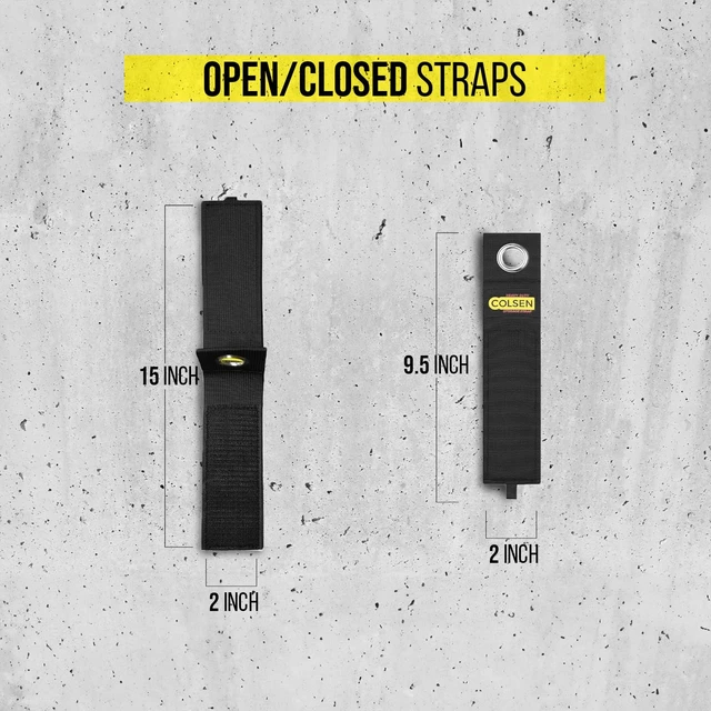 Alt view image 2 of 7 - Storage Straps, 15 in, 6 Pack, Hook and Loop Organizer for Cables Hook-and-loop closure, Holds up to 50 lbs, Weatherproof polypropylene material, Reusable for cords, hoses, tools
