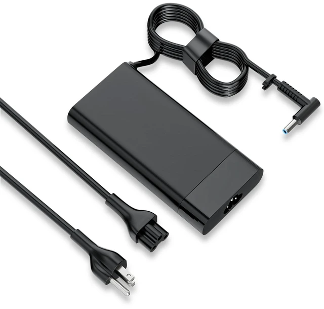 Main image of 150W Charger Fit for HP ZBook 15 16 17 Victus OMEN Pavilion Gaming Laptop Compact Design, 4.5x3.0mm Smart Blue Tip, Fast Charging, 135W Stable Power Supply, TPN-CA11, 917649-850 19.5V 7.7A AC Adapter