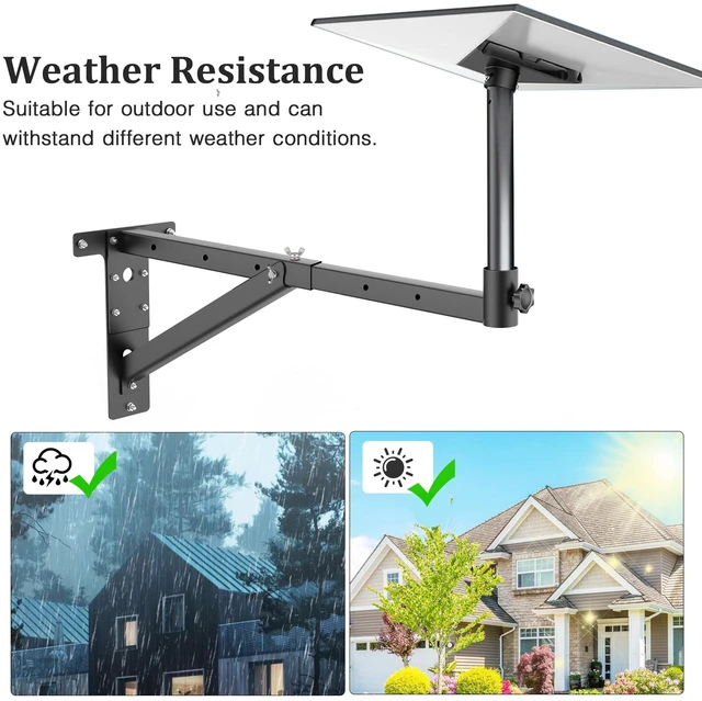 Alt view image 7 of 7 - Starlink Gen 3 Mount Kit-Adjustable Range 13-26in,Long & Roof Mounting Kit Made of Thickened and Durable Steel Materials for Starlink Roof Bracket,Compatible with Gen3/V3 Starlink Dish Satellites