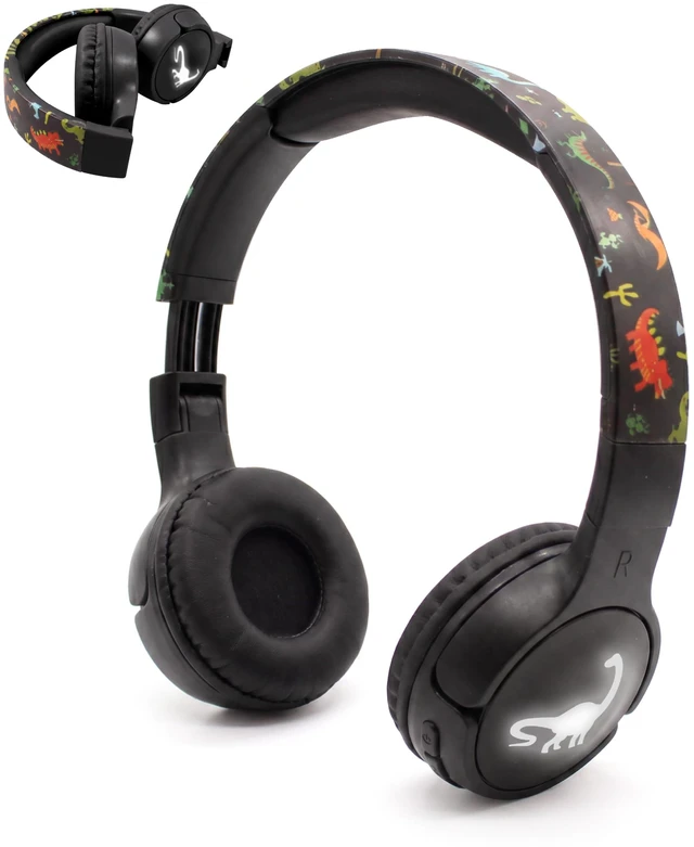 Main image of Kids Safe Wireless Light Up Headphones, Foldable Tangle-Free 3.5mm Jack, Volume Limiting 85/94dB, Over-Ear with Microphone for School/Toddlers/Teens/Boys/Girls/Ipad/Tablet/Kindle/Phones/Travel/Plane
