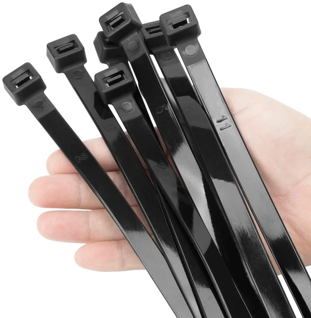 Main image of 12 inch Black Zip Ties Heavy Duty 100 PCS, 200 LBS Ultra Strong Plastic Wire Ties, Large Cable Ties Extra Long Tie Wraps, Indoor and Outdoor UV Resistant