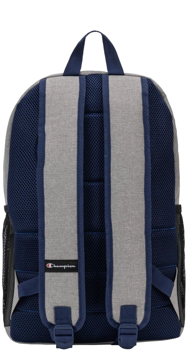 Alt view image 3 of 6 - Phase Laptop Backpack, Light Heather Grey/Blue Depths, One Size Padded Adjustable Straps and Water Bottle Pockets