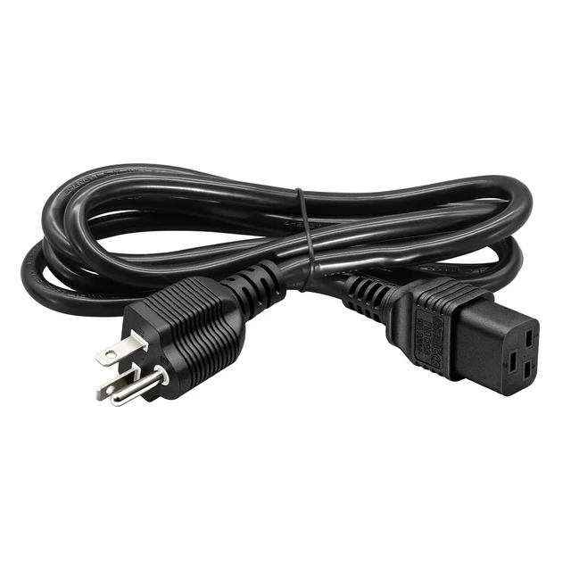 Alt view image 3 of 7 - 6FT NEMA 6-20P to IEC 320 C19 Heavy-Duty Power Cord 20A 250V, 12AWG 3-core copper SJT jacket, UL/ETL Listed, Server PDU UPS Power Cable, reinforced strain relief for data center