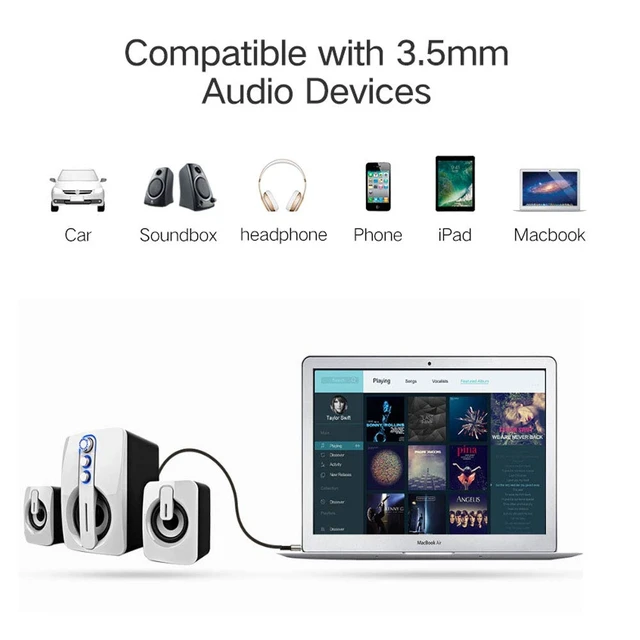 Alt view image 5 of 5 - Audiophile High Purity Copper Audio Cable 3.5mm Male to 2 RCA/Phono Male Audio Auxiliary Gold-Plated Stereo HiFi Y Splitter Adapter Cable (Straight 3.5mm to 2 RCA, 9.8ft/3m)