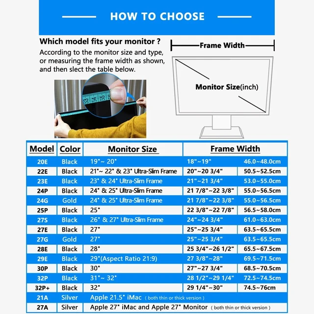 Alt view image 3 of 7 - 27E 27 inch LCD LED Video Monitor Hood Sunshade Sunhood for Dell HP Viewsonic Philips Samsung LG EIZO NEC ASUS ACER BENQ AOC Lenovo and Fits Monitor Frame Width 635-655mm