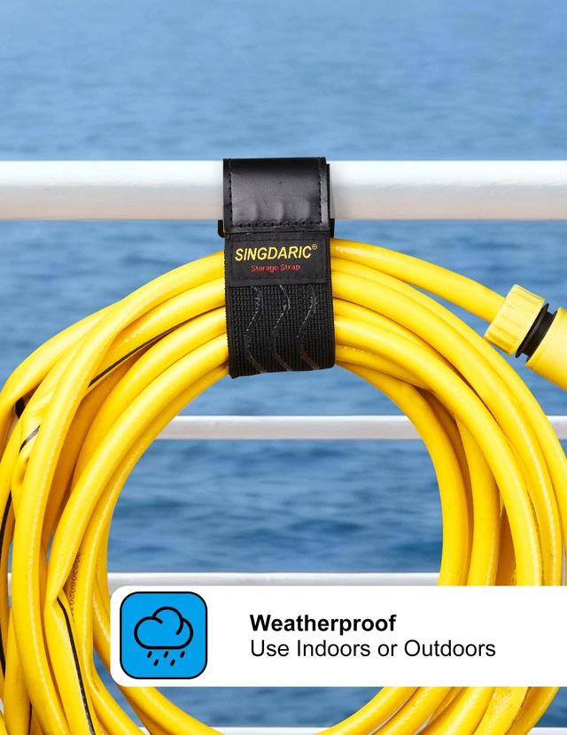 Alt view image 2 of 7 - Elastic Cinch Strap, 6 Pack, 18"x2" Anti-Slip Strips, Super-Stretch Storage Straps Whit Buckle, Extension Cord Management, Cable Storage,Hoses,Fixed Bike