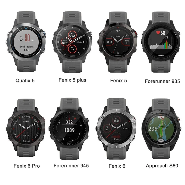 Alt view image 3 of 7 - 22mm Watch Band for Garmin Forerunner 935/945/955/965/745/Fenix 5/6 Silicone Strap Compatible with Garmin Fenix 5 plus/Fenix 6 Pro/Approach S60 Smartwatch Replacement