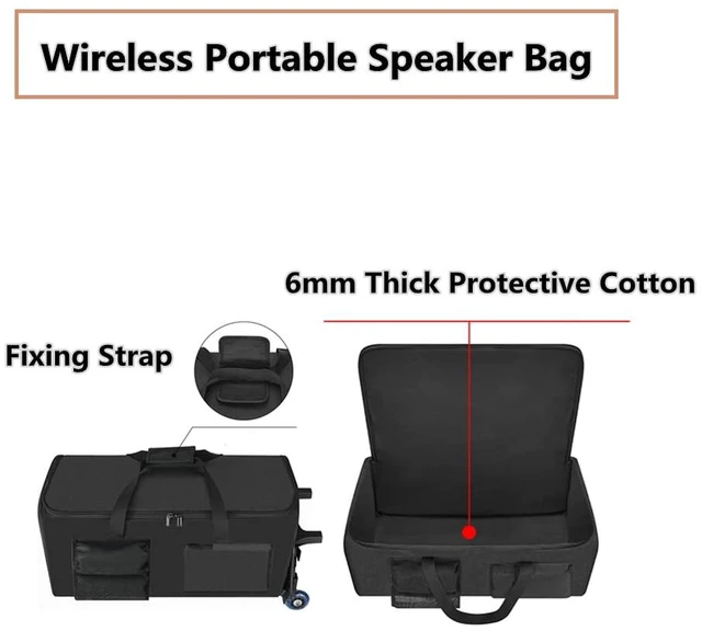Alt view image 3 of 7 - Trolley Bag for JBL Partybox 110/PartyBox Club 120 Portable Party Speaker Case, Wireless Portable Speaker Storage Bag