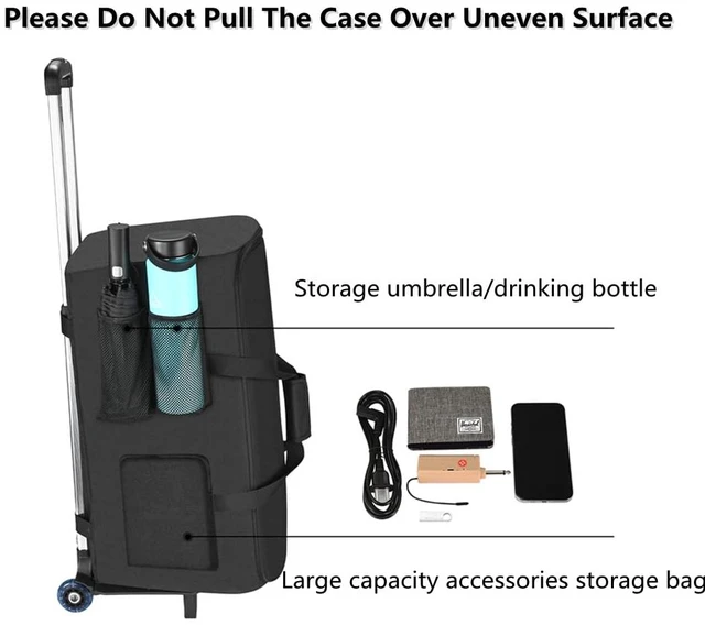 Alt view image 6 of 7 - Trolley Bag for JBL Partybox 110/PartyBox Club 120 Portable Party Speaker Case, Wireless Portable Speaker Storage Bag