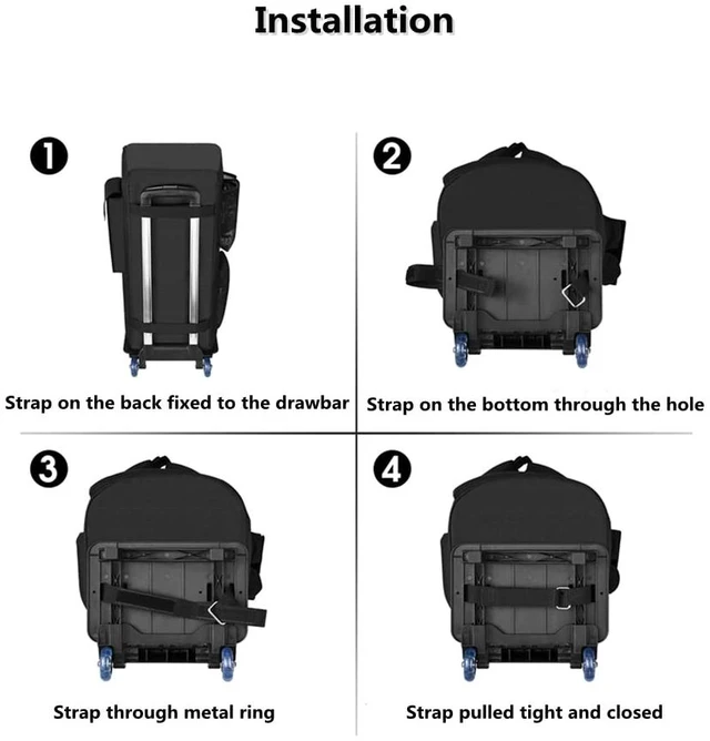 Alt view image 7 of 7 - Trolley Bag for JBL Partybox 110/PartyBox Club 120 Portable Party Speaker Case, Wireless Portable Speaker Storage Bag