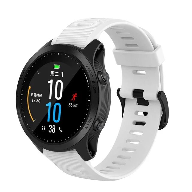 Alt view image 2 of 7 - 22mm Watch Band for Garmin Forerunner 935/945/955/965/745/Fenix 5/6 Silicone Strap Compatible with Garmin Fenix 5 plus/Fenix 6 Pro/Approach S60 Smartwatch Replacement