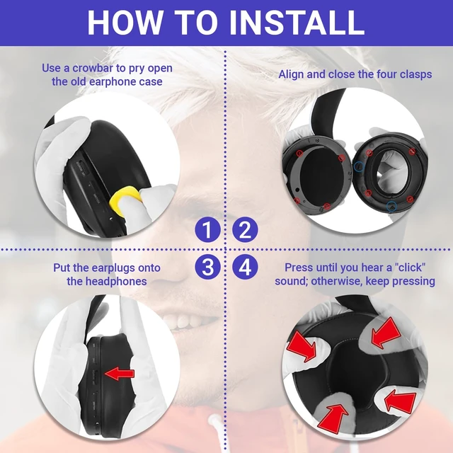 Alt view image 3 of 7 - 1 Pair Cooling-Gel Ear Pads Replacement, Earpads Cushions for Sony PlayStation 5 Pulse PS5 3D Wireless Headset, with Noise Isolation Foam