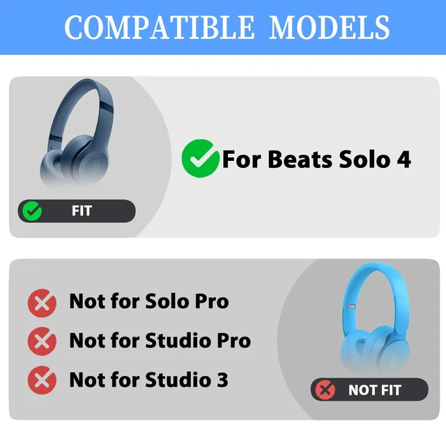 Alt view image 2 of 7 - Solo4 Headband Replacement for Beats Solo 4 Headphones-Slate Blue Solo 4 Top Headband Head Band,Durable Parts Accessories,Not Easy To Break,As Same As OEM Repair Kit
