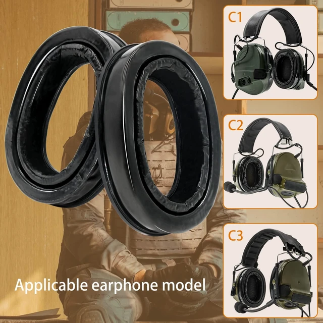 Alt view image 6 of 7 - Gel Earpads Compatible with Comtac Headsets Tactical Headsets,Gel Seal for Comta Ear Protection