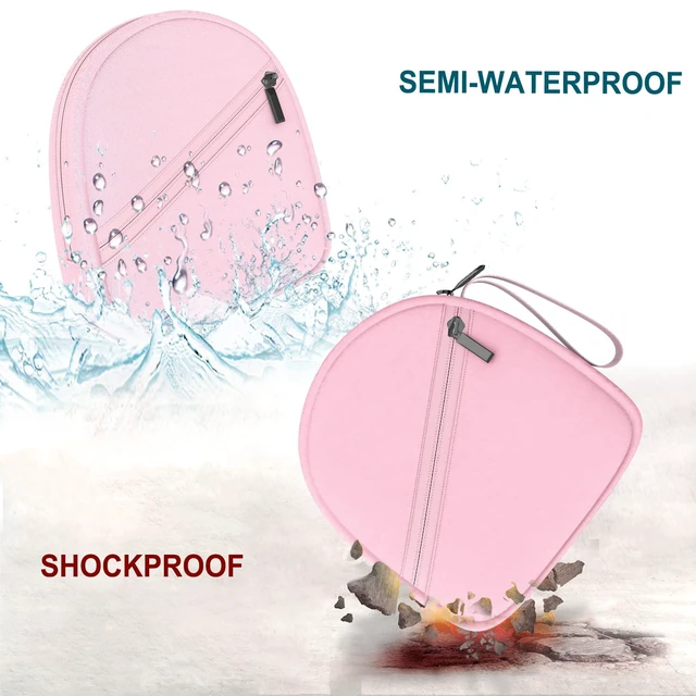 Alt view image 5 of 7 - Headphone Headset Case Bag Compatible with JBL & Soundcore Over-Ear - Pink Hard Shell Travel Bag Compatible with JBL 720BT/510BT/500BT, Soundcore Q20i/Q30/Q45, Sony, Bose, JLab, TOZO & More