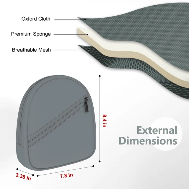 Alt view image 4 of 7 - Headphone Headset Case Bag Compatible with JBL & Soundcore Over-Ear - Grey Hard Shell Travel Bag Compatible with JBL 720BT/510BT/500BT, Soundcore Q20i/Q30/Q45, Sony, Bose, JLab, TOZO & More