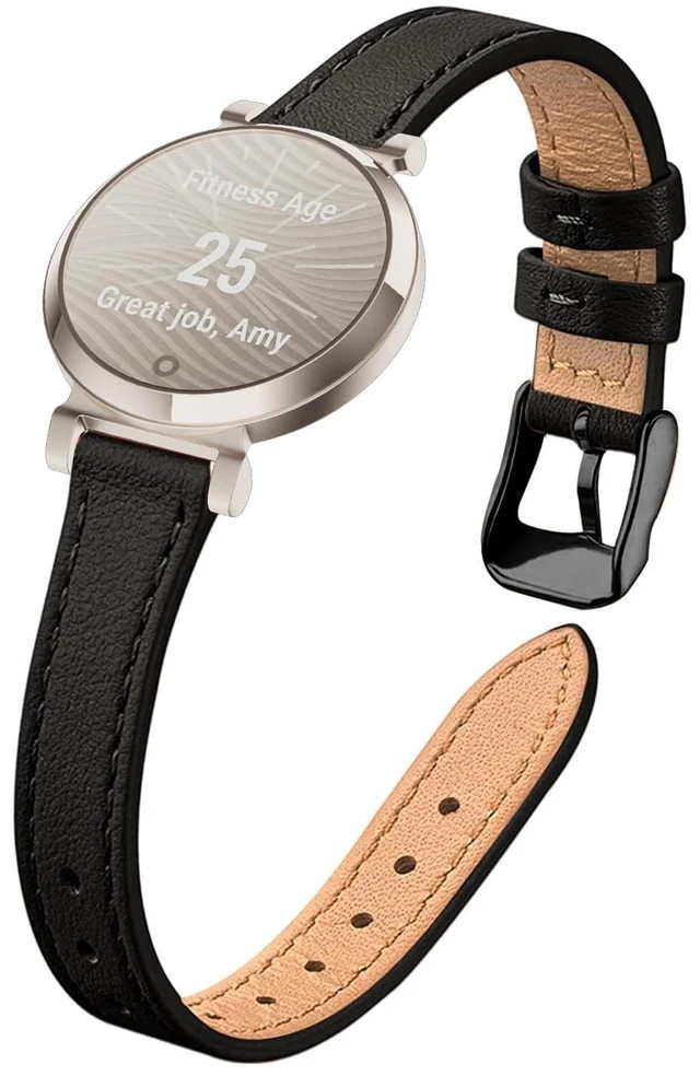 Main image of Slim Leather Band for Women, Top Grain Genuine Leather Strap Thin Watch Wristband