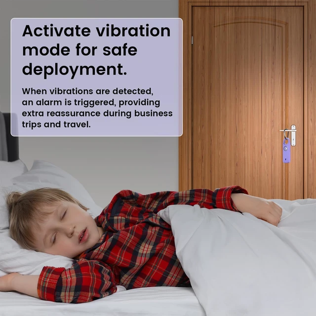Alt view image 4 of 6 - Personal Safety Alarm - 135dB Ultra Loud Siren with LED Strobe Light, USB-C Rechargeable, Compact Keychain Alarm for Women/Men, Emergency Flashlight & Vibration Alert(Purple)