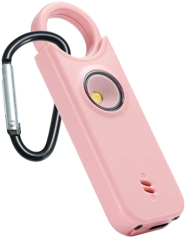 Main image of Personal Safety Alarm - 135dB Ultra Loud Siren with LED Strobe Light, USB-C Rechargeable, Compact Keychain Alarm for Women/Men, Emergency Flashlight & Vibration Alert(Pink)