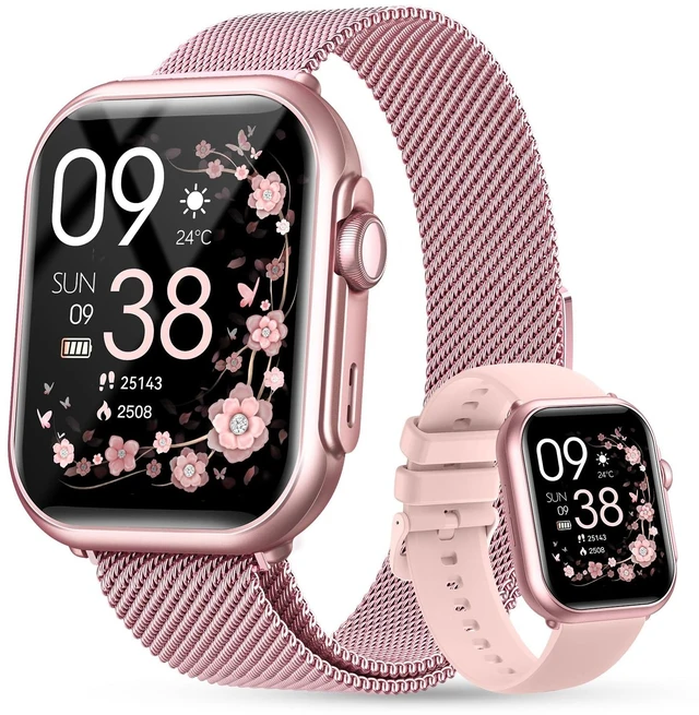Main image of Smart Watch for Women Men Fitness: 1.85" Smart Watch with 30 Days+ Battery Life Make/Recive Call Heart Rate SpO2 Sleep Monitor 120+ Sport IP68 Waterproof Fitness Tracker Watch for iPhone Android