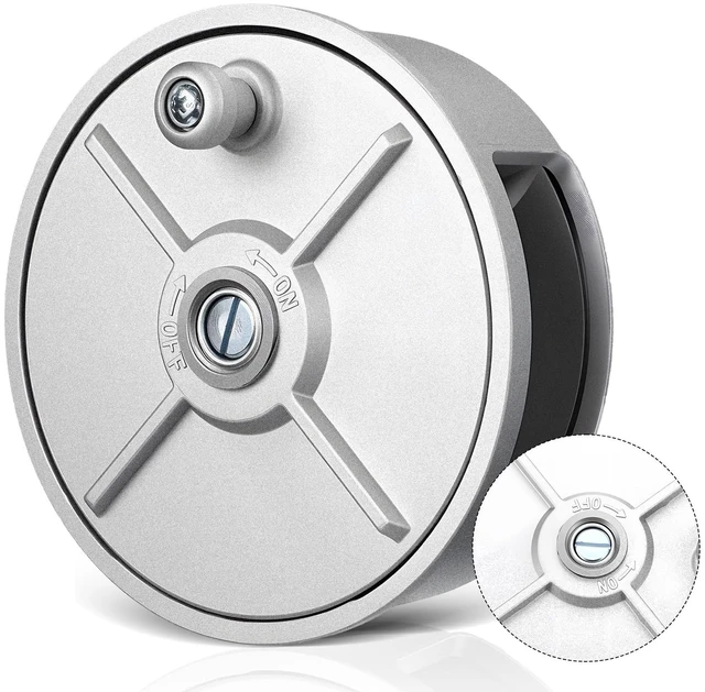 Main image of 1 Set 6.25" Aluminum Rebar Tie Wire Reel Coil Holder Wheel, Sliver Lightweight and Durable Tie Wire Dispenser, for Left or Right Hand Use, for Electricians, Ironworker, Construction Workers