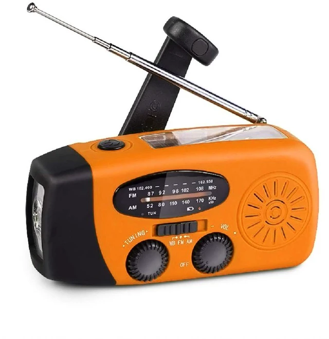 Main image of Portable Solar Emergency Weather Radio Upgrade Hand Crank AM/FM NOAA Survival Radio with 2000mAh Cellphone Charger LED Flashlight Battery Indicator for Home Camping Earthquake