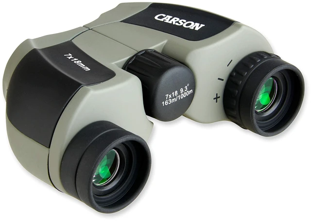 Alt view image 2 of 6 - MiniScout 7x18mm Ultra Compact Porro Prism Binoculars (JD-718), 1.5 H x 3.5 L x 2.75 W