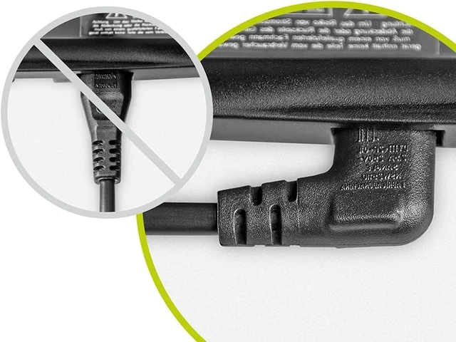 Alt view image 2 of 7 - 10FT Long Canon Printer Power Cord for Canon PIXMA MG/MP/MX/IP Series Printers and HP, Lexmark,Dell,Brother,Epson Many Different Other Model, 90 Degree Angled 2 Prong to L Shaped C7 Replacement Cable