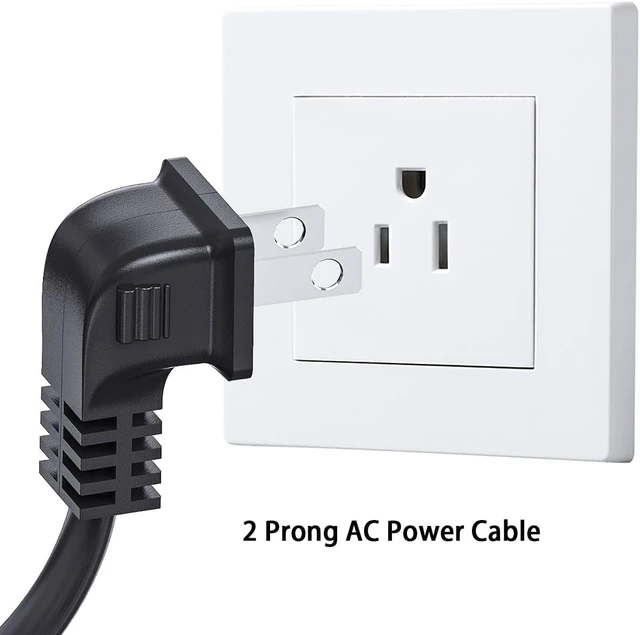 Alt view image 6 of 7 - 10FT Long Canon Printer Power Cord for Canon PIXMA MG/MP/MX/IP Series Printers and HP, Lexmark,Dell,Brother,Epson Many Different Other Model, 90 Degree Angled 2 Prong to L Shaped C7 Replacement Cable