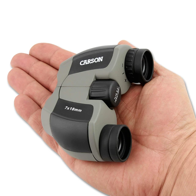 Alt view image 4 of 6 - MiniScout 7x18mm Ultra Compact Porro Prism Binoculars (JD-718), 1.5 H x 3.5 L x 2.75 W