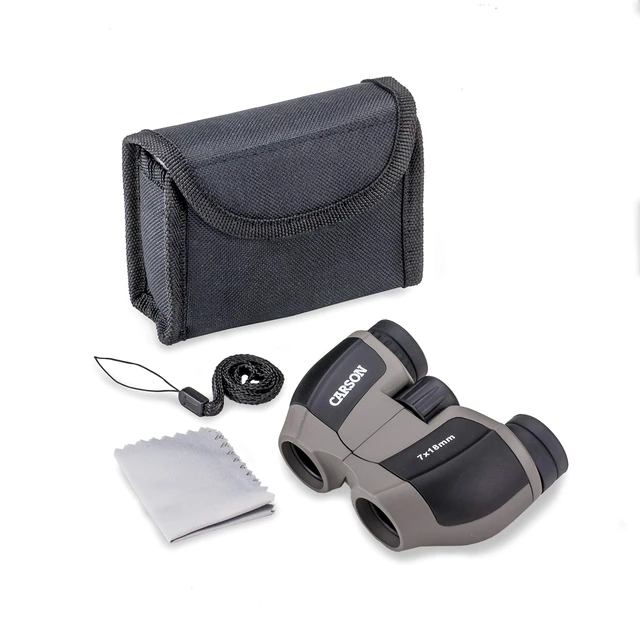 Alt view image 6 of 6 - MiniScout 7x18mm Ultra Compact Porro Prism Binoculars (JD-718), 1.5 H x 3.5 L x 2.75 W