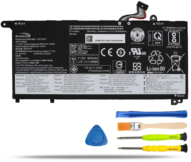 Main image of L19M3PDA Battery Replacement for Lenovo ThinkBook 14 G2 ITL are For 14 G3 ACL ITL 14 G4 ABA IAP 15 G2 ITL ARE 15 G3 ACL ITL 15 G4 ABA IAP Series, L19C3PDA L19L3PDA L19D3PDA, 11.52V 45Wh
