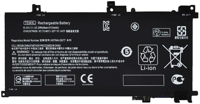 Main image of TE04XL Battery for HP Owmen 15-ax200 905175-271 2C1 905277-855 HSTNN-DB7T for 15-ax250wm 15-ax210nr 15-ax243dx 15-ax256nr 15-ax252nr 15-ax220tx 15-ax220tx;Pavilion 15-bc200:15-bc204nf and More