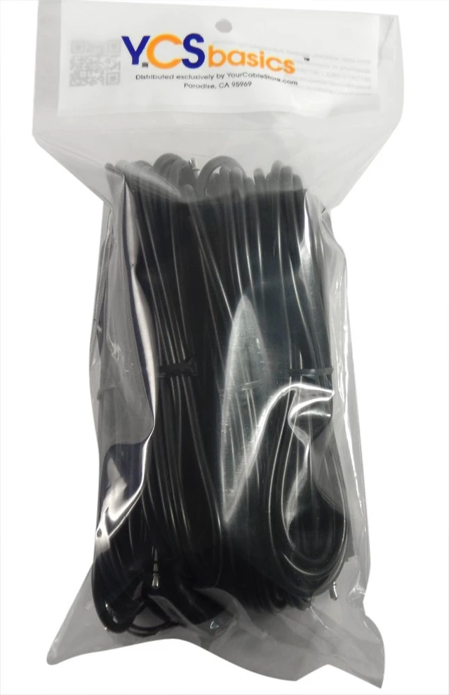 Alt view image 2 of 2 - Five Pack of 12 Foot 3.5mm Headphone Extension Cables Male/Female