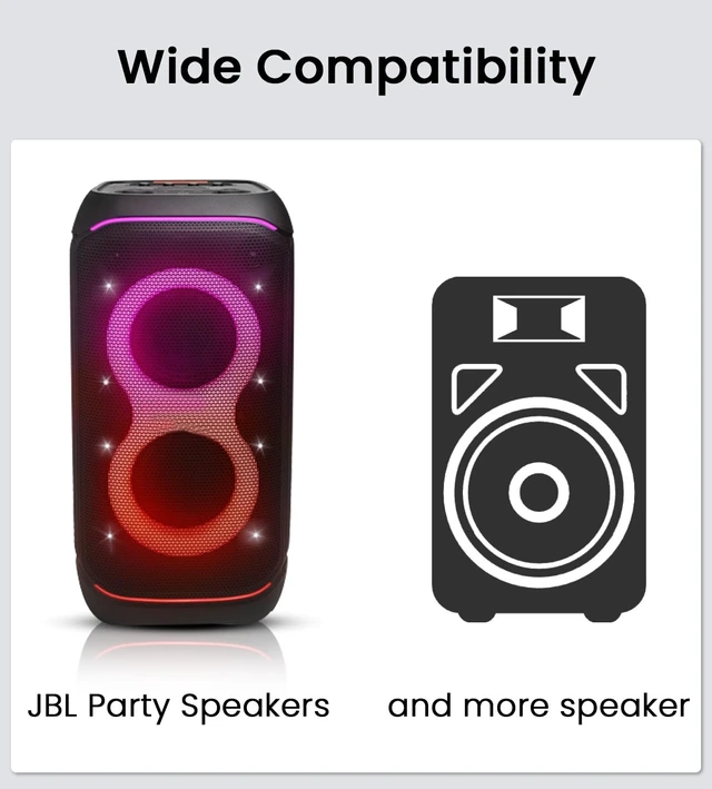 Alt view image 2 of 6 - Power Cord Compatible with JBL PartyBox Speaker 110/520/710/720/Club 120/On-the-Go Essential;Encore 2/Essential 2,Stage 320,Ultimate Speakers Replacement Power Cable for PartyLight Beam-6Ft