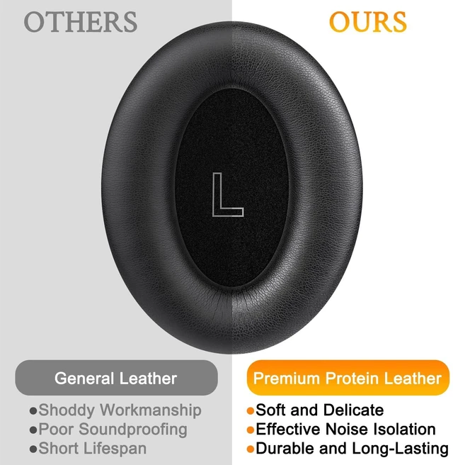 Alt view image 4 of 5 - Earpads for Bose A30 Aviation Headphones - Black Not Fit Bose Aviation (A20/X A10) Headphones