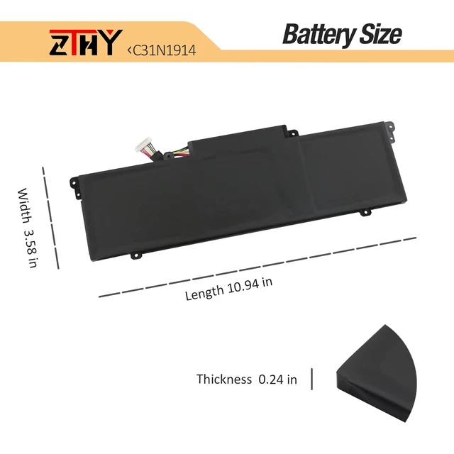 Alt view image 5 of 7 - C31N1914 Laptop Battery for Asus ZenBook 14 UX425UG UM425QA UX435EA UX435EG UX425QA UM425UG Ultralight UX435EAL ExpertBook B7 Flip B7402 B7402F B7402FEA-L90074R B7402FEA-L90186R