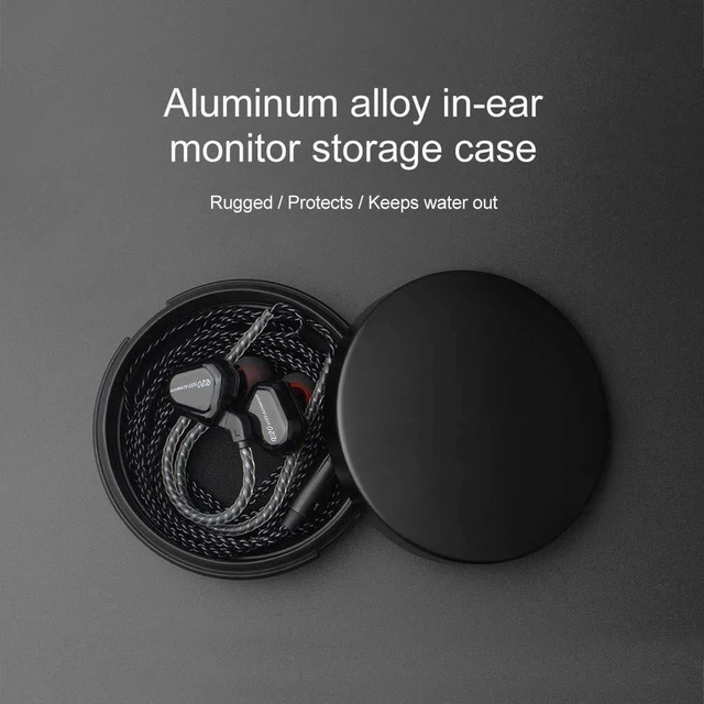 Alt view image 2 of 6 - Universal Earbuds IEMs Case Mini Storage Tiny Hard Box (2 Pieces No Logo) Protective Waterproof Aluminum Alloy Housing For TRN V80 KZ AS10 ZS10 Pro Portable Travel Earphone Carrying Cases