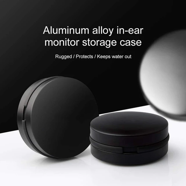 Alt view image 4 of 6 - Universal Earbuds IEMs Case Mini Storage Tiny Hard Box (2 Pieces No Logo) Protective Waterproof Aluminum Alloy Housing For TRN V80 KZ AS10 ZS10 Pro Portable Travel Earphone Carrying Cases