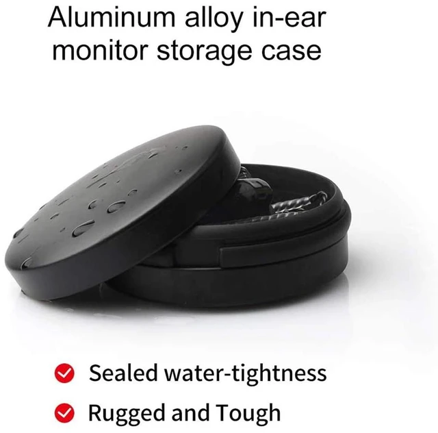 Alt view image 5 of 6 - Universal Earbuds IEMs Case Mini Storage Tiny Hard Box (2 Pieces No Logo) Protective Waterproof Aluminum Alloy Housing For TRN V80 KZ AS10 ZS10 Pro Portable Travel Earphone Carrying Cases