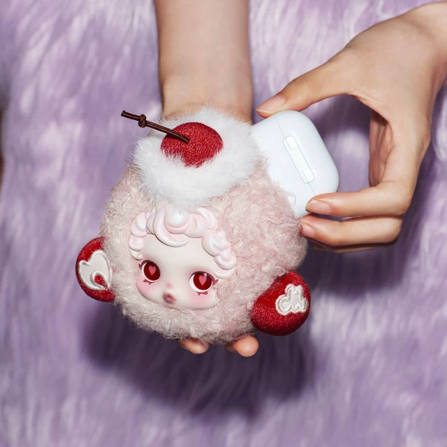 Alt view image 3 of 6 - SKULLPANDA You Found MeSeries Earphone Bag-Moldy Muffin Portable Earbuds Case for Apple, Samsung, JBL, Headphone Earbud Protective Carrying Case Bag