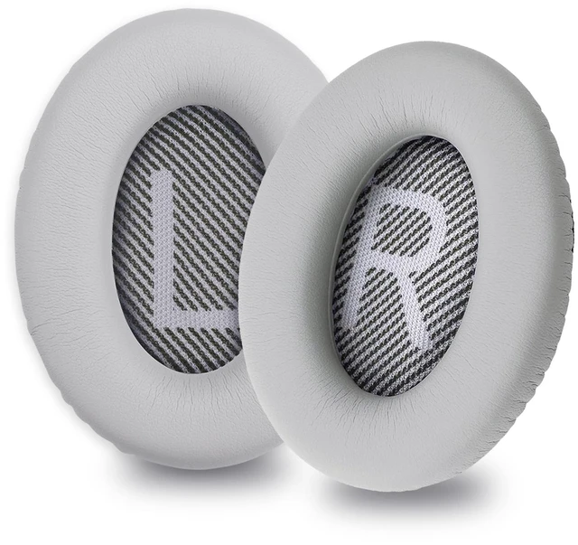 Main image of Replacement Ear Pads for Bose QC15, QC25, QC35 and AE2 EarPads Cushions for Bose Quietcomfort 35/ Quiet Comfort 25/ QC2/ SoundTrue and SoundLink, Soft Protein Leather, Memory Foam