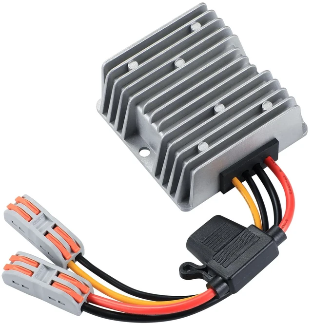 Main image of DC 12V 24V to 48V Boost Converter 240W 12 Volt 24 Volt to 48Volt 5A DC Step Up Converter Voltage Regulator Transformer for Golf Carts 5A 240W Waterproof DC Power Supply with Fuse