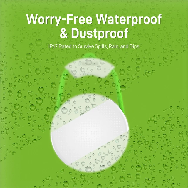 Alt view image 5 of 7 - Tracker Tags with Adjustable Strap, 2-Year Battery, 2 Pack, White Works with Apple Find My (iOS Only), IP67 Waterproof, NFC-Enabled Item Finder for Keys, Luggage, Bikes, and Pets