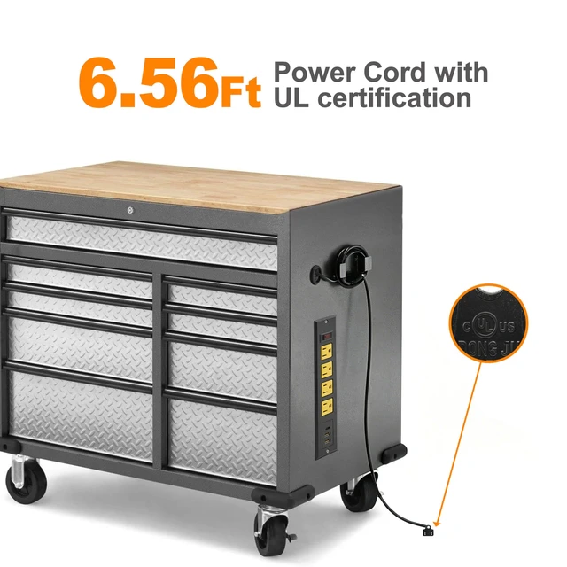 Alt view image 5 of 6 - Recessed Power Strip Type C 20W PD Fast Charge Desk Power Outlet 4 Outlets 2 USB and 1 USB C Built in Furniture Extension Power Plug for Dorm Office (Yellow)